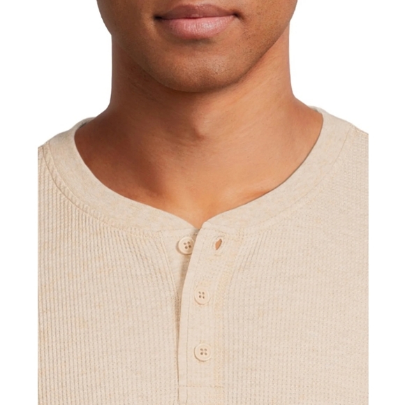 NEW! George Cream and Blue Long Sleeve Tees Casual Comfort sz XS/S NWT - Picture 9 of 11